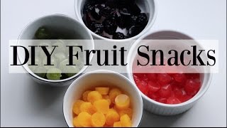 DIY Homemade Natural Fruit Snacks  Gummies  4 Recipes ♡ NaturallyThriftyMom [upl. by Adnyc742]