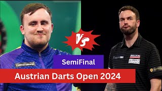 🎯LIVELuke Littler vs Ross Smith Semifinal Austrian Darts Open 2024 Eurpean Tour Darts today score [upl. by Dionis307]