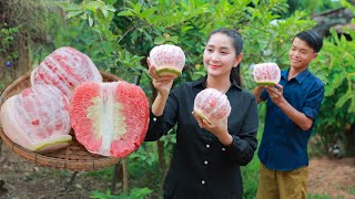 Have you ever try Pomelo Fruit Salad  I turn Pomelo to delicious salad  Fruit recipe [upl. by Malo]