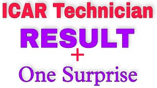 ICAR Technician Result  Important Announcements [upl. by Yracaz384]