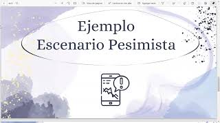 ESCENARIO OPTIMISTA PESIMISTA [upl. by Ennaer39]