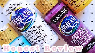 DecoArt Americana acrylics paint review [upl. by Flint]