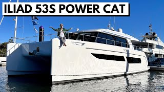 ILIAD 53S POWER CATAMARAN Luxury LongRange OceanCapable Liveaboard Yacht Tour [upl. by Virge]