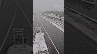 Highway cam shows August snowfall in BC [upl. by Patricia]