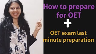 how to prepare for oet oet examination last minute preparationspeaking listening reading [upl. by Henghold965]