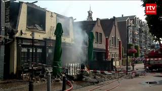 Cafés verwoest bij grote brand in hartje Hoogeveen [upl. by Marnie43]