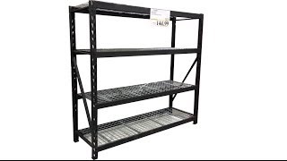 Costcos Industrial Storage Shelf Rack review [upl. by Ognimod217]