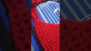 Red Mesh crochet bag for sale Contact 7745020956 [upl. by Nauqal791]