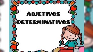 Adjetivos determinativos [upl. by Ybbed]