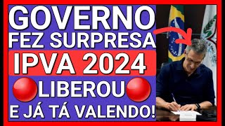 ✅SAIU NO DIÁRIO OFICIAL ZEMA FEZ MUDANÇAS NO IPVA 2024 [upl. by Eikceb]