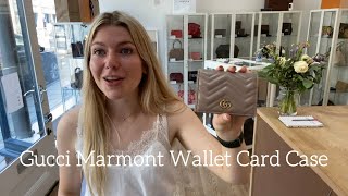 Gucci Marmont Wallet Card Case Review [upl. by Nellaf]