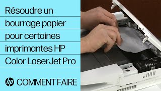 Résoudre un bourrage papier pour certaines imprimantes HP Color LaserJet Pro  HP LaserJet  HP [upl. by Phyllida]