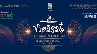 The Virāsat Art and Heritage Festival 2024 dehradun uttarakhand haridwarvibes haridwar [upl. by Crosby]