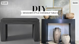 EASY DIY TUTORIAL Console Entryway Table Build Start to Finish [upl. by Kaehpos]