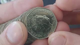 £20 50p coin hunt for RARE commemorative coins [upl. by Tteraj]