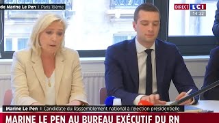 Marine Le Pen  quotProtéger le pouvoir dachat des Françaisquotcopy [upl. by Osugi2]