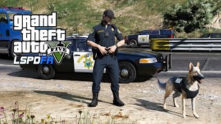 No Commentary GTA V LSPDFR  CHP  K9 Highway Patrol [upl. by Eustis]