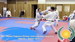 JKS  Masao Kagawa Shihan International Seminar  Kumite  Tokyo 2023 [upl. by Ymmac]