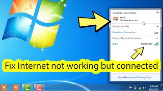 Fix windows 7 no internet access but connected ethernet [upl. by Aggy]