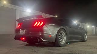 2015 mustang gt Paxton w tial 50mm bov and corsa xtreme exhaust revs head phone users beware [upl. by Ferrick]