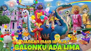 LIRIK LAGU BALONKU ADA LIMA VERSI ONDEL ONDEL DAN BADUT LUCU JOGET LAGU CICAK DI DINDING NEW 2024 ‼️ [upl. by Alexandrina]