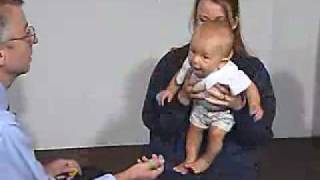 PediatricNeuro Exam 6 month Postural Reflexes [upl. by Joni]