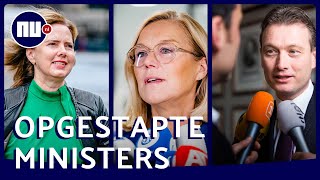 Deze acht ministers verlieten kabinetRutte III voortijdig  NUnl [upl. by Enylrac]