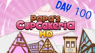 Papas Cupcakeria HD Day 100  iOSAndroid Gameplay [upl. by Kevon]