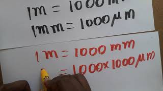 micrometer to meter meter to micro meter convert [upl. by Arekat614]