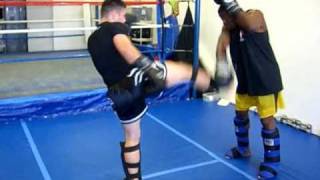 Muay Thai Defense Technique Against High Kick [upl. by Williams]