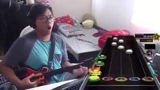 asian man plays grapefruit on guitar hero [upl. by Aydidey]