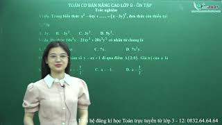 Toán cơ bản nâng cao lớp 8  Ôn tập học kì I  Cô Nguyễn Quỳnh  Vinastudyvn [upl. by Robi599]