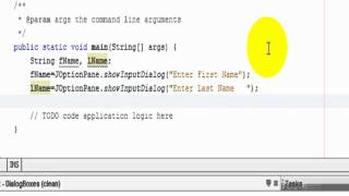 jOptionPane Class for Easy Input Output with Dialog Boxes Example [upl. by Kcirted]