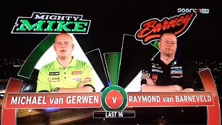 PDC World Darts Championship 2016 Last 16 Michael van Gerwen vs Raymond van Barneveld 2015 12 29 HUN [upl. by Ree]