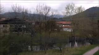 German countryside Schliersee to Hausham by train no sound [upl. by Haldan]