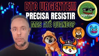 🔴URGENTE BTC PRECISA RESISTIR AGORA E VOCÊ PRECISA ENTENDER QUANDO A LATERALIZAÇÃO VAI ACABAR [upl. by Llechtim]