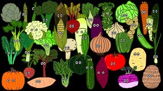 Vegetable Song  The Kids Picture Show Fun amp Educational Learning Video [upl. by Anedal]