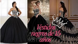 Vestido de 15 años color negro  QUINCE VESTIDOS💖🎀 [upl. by Demmahom694]