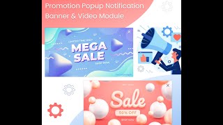 Promotion Popup Notification Banner amp Video  PrestaShop 16  17 [upl. by Aligna]