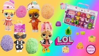 Huevos Sorpresa Play Foam con juguetes NUM NOMS Juego con las muñecas LOL Surprise en español [upl. by Nhguavad]