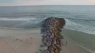 Democrat Point Drone view 4x4 Access to the beach [upl. by Watkin]