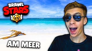 ICH SPIELE BRAWL STARS AM MEER 🤪 ★ Brawl Stars deutsch [upl. by Wenonah341]