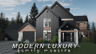 Modern Luxury Family Mansion  No Large Plot ROBLOX bloxburg [upl. by Anavas]