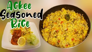 Jamaican Ackee Seasoned rice with saltfish [upl. by Cassiani]