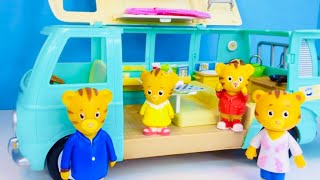 Daniel Tiger’s Neighbourhood COMPILATION Toys Playing Calico Critters Camper Van Fisher Price [upl. by Jaimie]