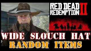 Wide Slouch Hat random items  Red Dead Redemption 2 [upl. by Caassi]