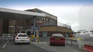 Driving Off Ferry MV Pont Aven Brittany Ferries Plymouth Devon England 28th October 2012 [upl. by Ecitsuj]