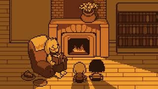 Undertale Home 1 Hour Warm Fireplace Ambience [upl. by Galanti]