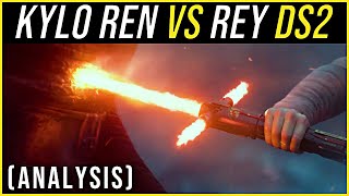 Kylo Ren VS Rey on the DEATH STAR  Lightsaber Duel Analysis [upl. by Joyan751]