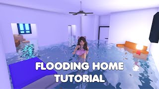 Flooding home FULL Tutorial REVEALING THE SECRET in Adopt me [upl. by Cecilius]